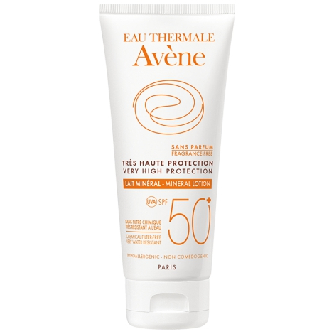 Obrázok Avène Sun Mineral ochranné mlieko bez chemických filtrov a parfumácie SPF 50+  100 ml