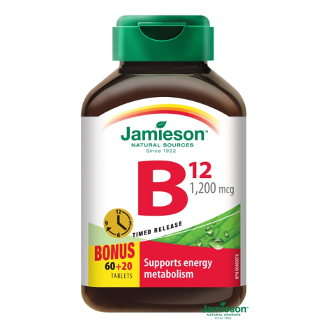 Obrázok JAMIESON VITAMÍN B12 tbl 1200 µg 1x80 ks