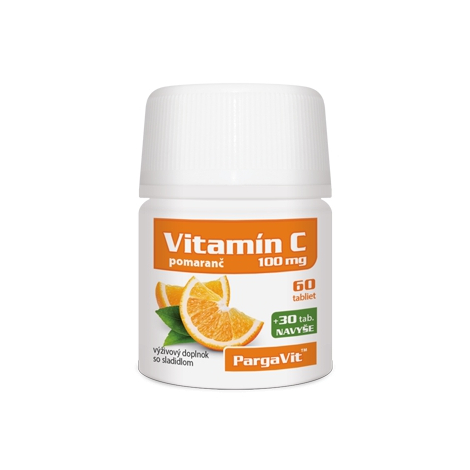 Obrázok PARGAVIT VITAMÍN C POMARANČ 90 tablet