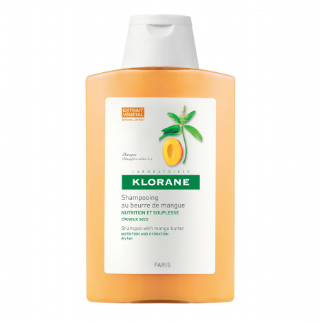 Obrázok KLORANE SHAMPOOING AU BEURRE DE MANGUE šampón s mangovým maslom na suché vlasy 1x400 ml