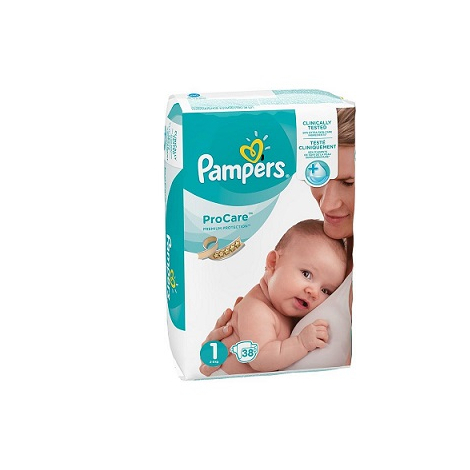 Obrázok PAMPERS ProCare Premium veľkosť 2 detské plienky (3 - 6 kg) 36 ks