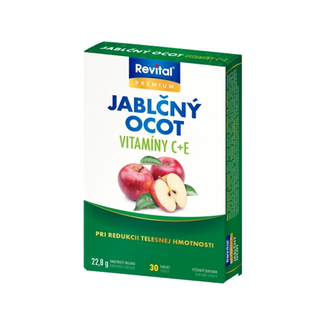 Obrázok Revital Jablčný ocot s vitamínom C a E 30 tbl - Vitar