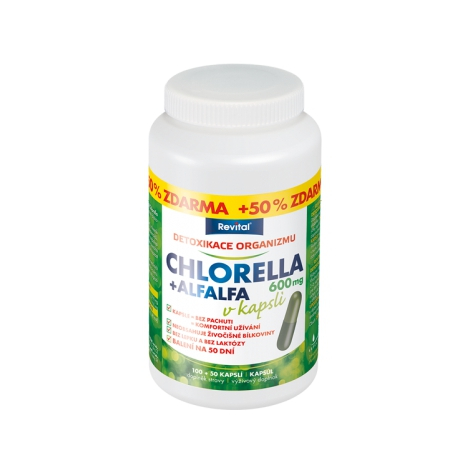 Obrázok Revital chlorela+alfalfa 600 100+50 ks