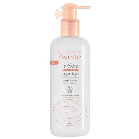 Obrázok Avène TriXera Nutrition intenzívne vyživujúce fluidné mlieko na tvár a telo pre suchú a citlivú pokožku  400 ml