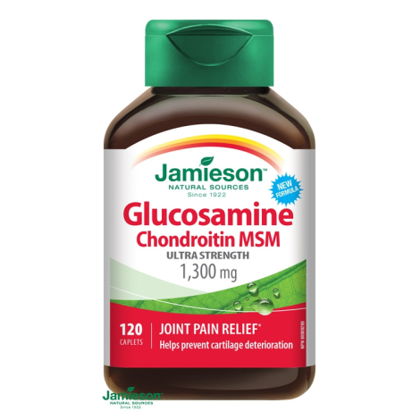 Jamieson Glukózamín Chondroitín MSM 1300 mg 120 tbl