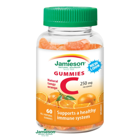 Jamieson Vitamín C Gummies pastilky s príchuťou pomaranča 60 past