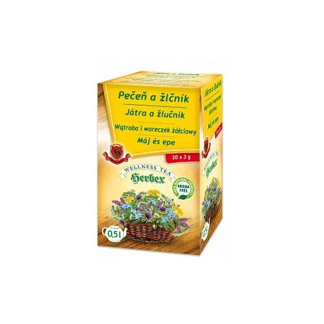 Herbex Pečeň a žlčník porciovaný čaj 20x3g