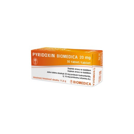 E-shop Biomedica Pyridoxín 20 mg 30 tbl