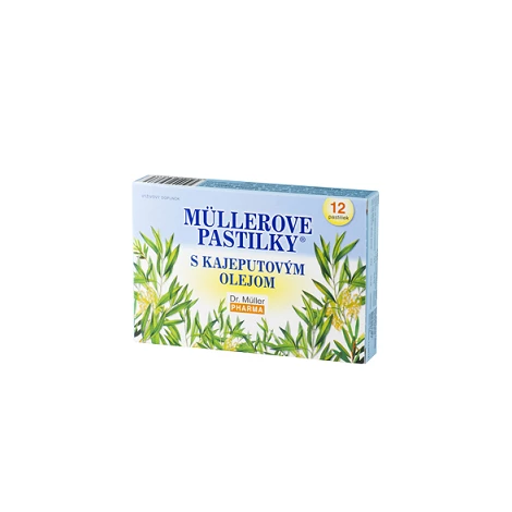 Müllerove pastilky s Kajeputovým olejom 12ks