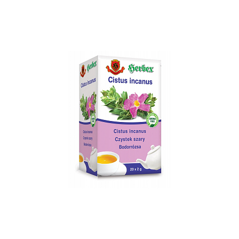 Herbex CISTUS incanus (Divoká ruža) porciovaný čaj 20x2 g