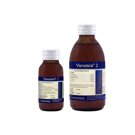 Varumin 1 a Varumin 2 perorálny roztok 50 ml + 200 ml 1 set