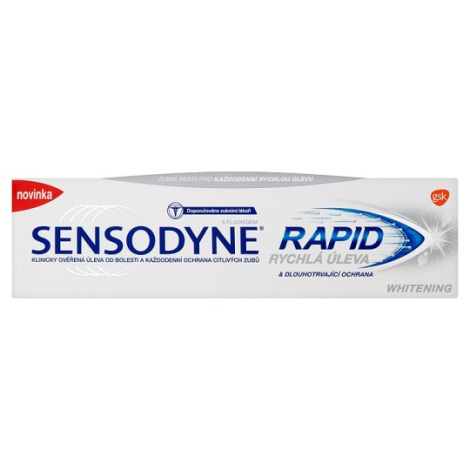 Sensodyne Rapid whitening zubná pasta 75 ml