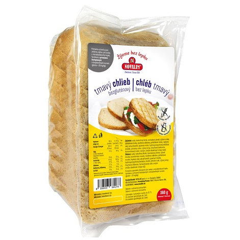 E-shop Novalim bezlepkový chlieb tmavý 360 g