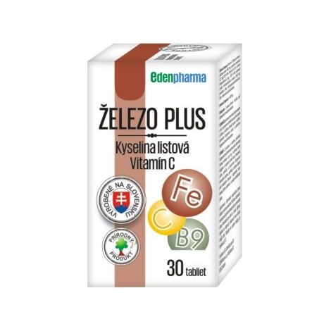 E-shop Edenpharma Železo Plus Vitamín C 30tbl