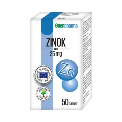 E-shop EdenPharma Zinok 25 mg 50 tabliet