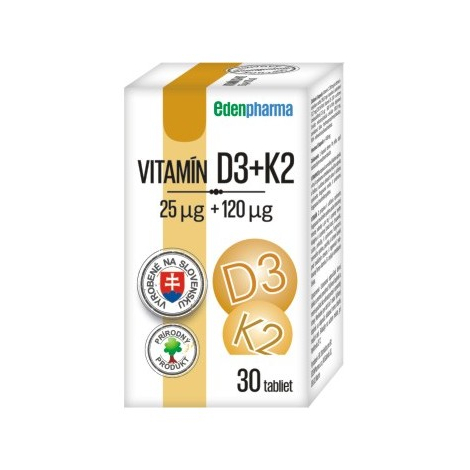 Edenpharma Vitamín D3 + K2 30 tabliet