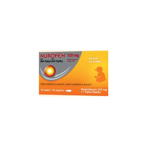 E-shop Nurofen pre deti čapíky 125 mg 10 čapíkov
