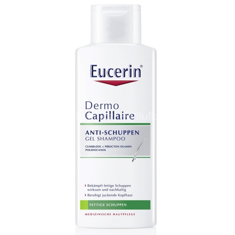 Eucerin Dermo Capillaire gélový šampón proti mastným lupinám