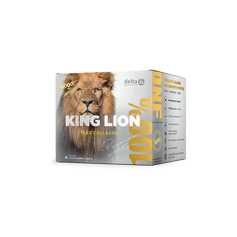 E-shop Delta King lion Flex Collagen 8 000 mg prášok zelené jablko 240 g
