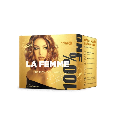 Delta La Femme Beauty Collagen 5 500 mg prášok s príchuťou broskyňa 196 g