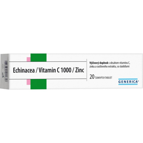 E-shop Generica Echinacea/vitamín C/ Zinok tbl EFF 20