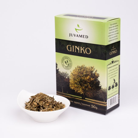 E-shop Juvamed GINKO BILOBA - LIST sypaný čaj 50 g