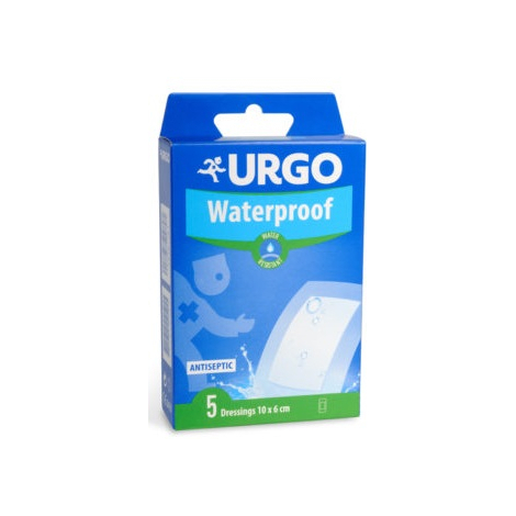 E-shop Urgo Waterproof vodeodolná náplasť priehľadná 10x6 cm 5 ks
