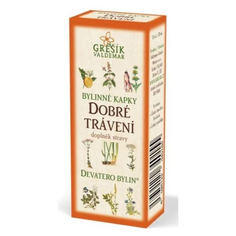 Grešík Bylinné kvapky DOBRÉ TRÁVENIE 50ML
