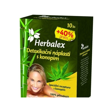 Herbalex Detoxikačné náplasti s konopou 14ks
