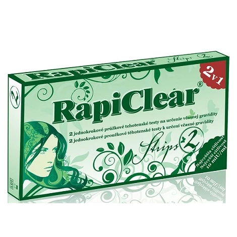 RapiClear Tehotenský test Strip 2v1 2 ks