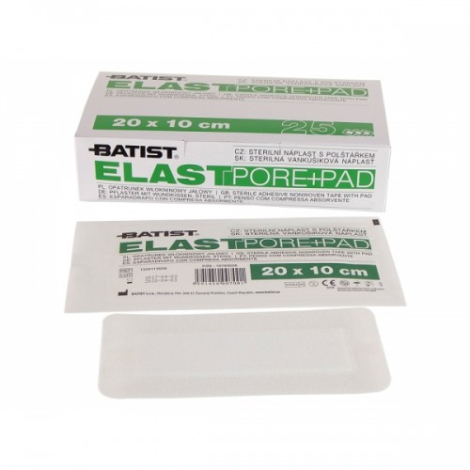 E-shop Batist Elastpore+pad sterilné krytie 20 cm x 10cm 25 ks