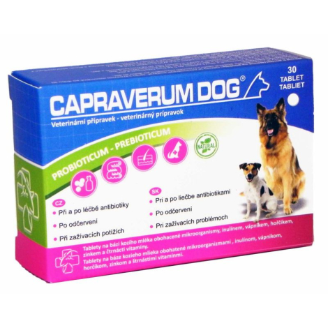 Obrázok CAPRAVERUM DOG probioticum-prebioticum 30tbl