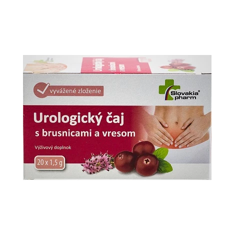 Slovakiapharm Urologický čaj s brusnicami a vresom 20x1,5 g