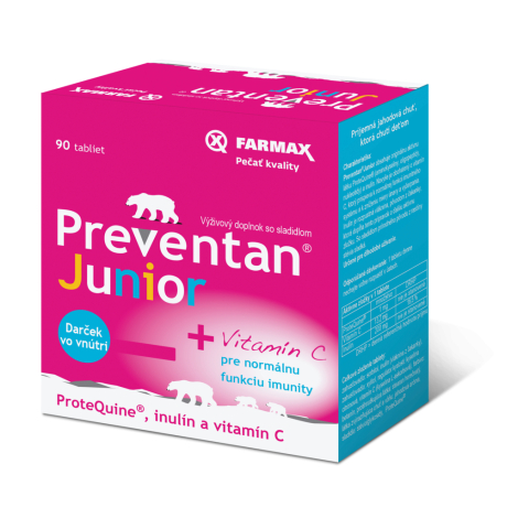 Farmax Preventan Junior + vitamín C 90 tbl