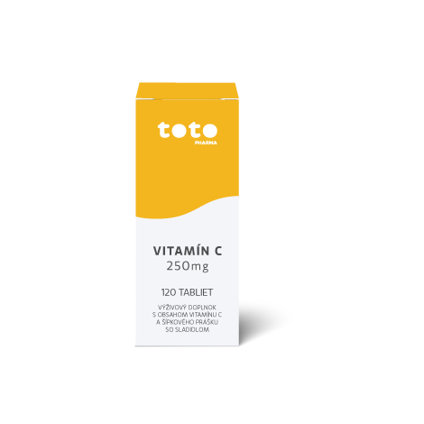 Obrázok TOTO VITAMÍN C 250 mg tbl 1x120 ks