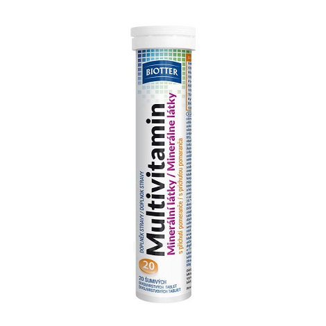 Biotter Multivitamín + minerálne látky 20 šumivých tabliet
