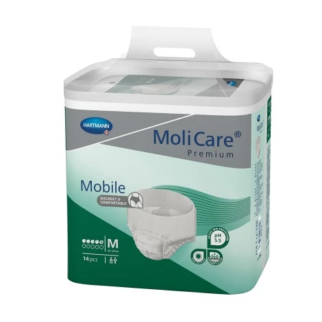 MoliCare Premium Mobile 5 kvapiek M plienkové nohavičky naťahovacie 14 ks