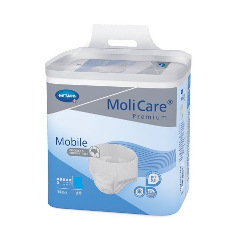 MoliCare Premium Mobile 6 kvapiek S  plienkové nohavičky naťahovacie 14 ks