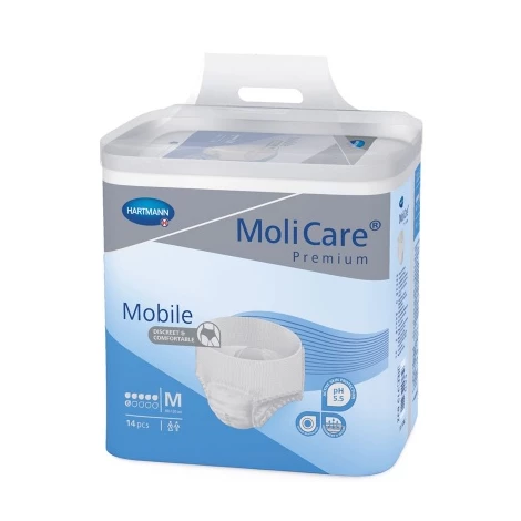 MoliCare Premium Mobile 6 kvapiek M plienkové nohavičky naťahovacie 14 ks