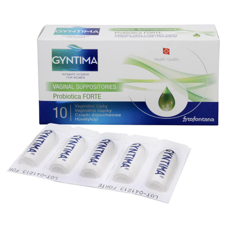 GYNTIMA Probiotica FORTE Vaginálne čapíky 10 ks