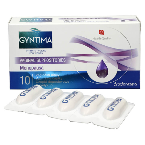GYNTIMA Menopausa Vaginálne čapíky 10 ks