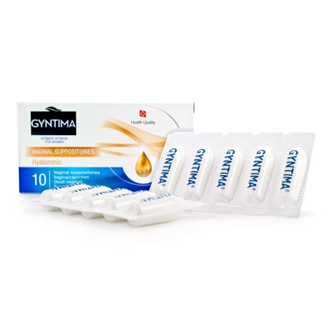 GYNTIMA Hyaluronic Vaginálne čapíky 10 ks