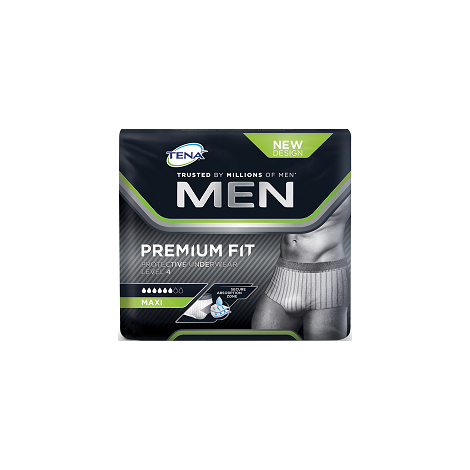 Obrázok TENA Men Protective Underwear Level 4 M nohavičky plienkové, savosť 1430 ml, obvod bokov 75-100 cm, 12 ks