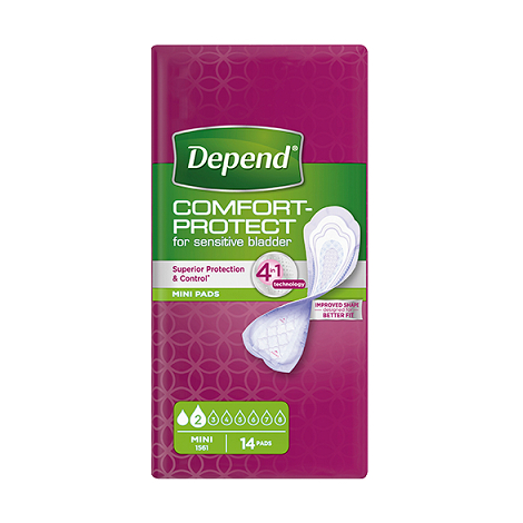 E-shop Depend Mini inkontinenčné vložky pre ženy 14 ks
