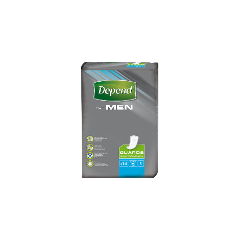 E-shop Depend for men 2 inkontinenčné vložky pre mužov 14 ks
