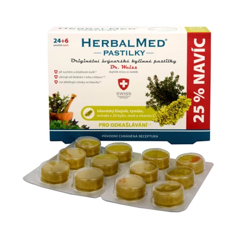 HERBALMED pastilky na odkašliavanie