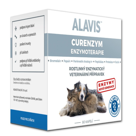 Alavis enzymoterapia pre psy a mačky 80 kapsúl