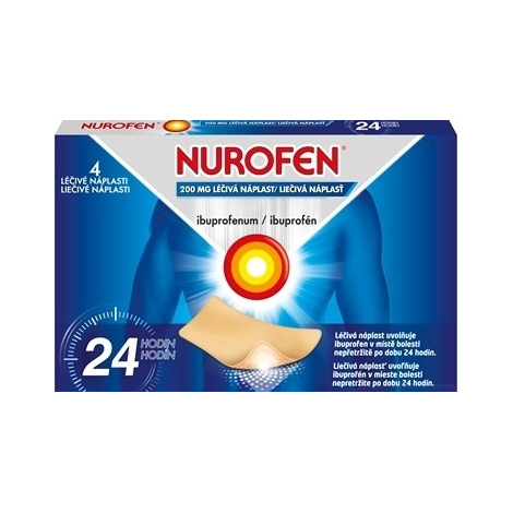 E-shop NUROFEN 200 mg liečivá náplasť 4 ks