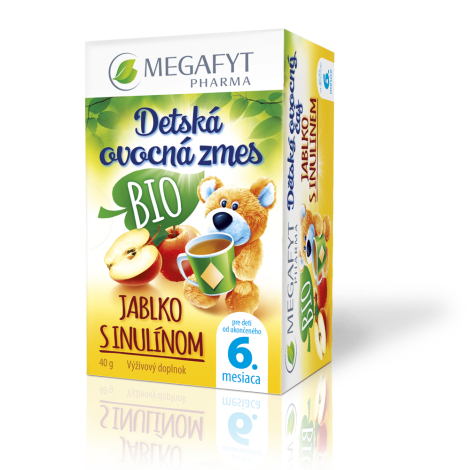 E-shop MEGAFYT Detská ovocná zmes BIO JABLKO S INULÍNOM 20x2 g (40 g)