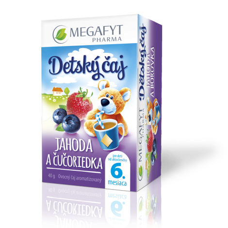 E-shop MEGAFYT Detský čaj JAHODA A ČUČORIEDKA ovocný čaj, 20x2 g (40 g)